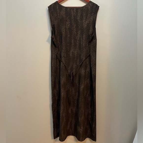 Vintage Maxi Maggie McNaughton 90s Snake Print Dress Plus size 3X - Picture 4 of 11